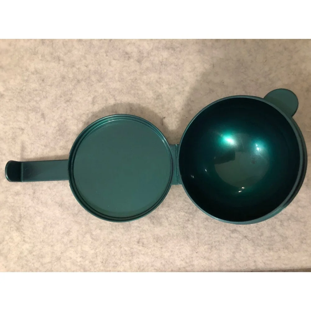 Vintage Tupperware Forget-Me-Not Hanging Onion Tomato Keeper Metallic Green 4518